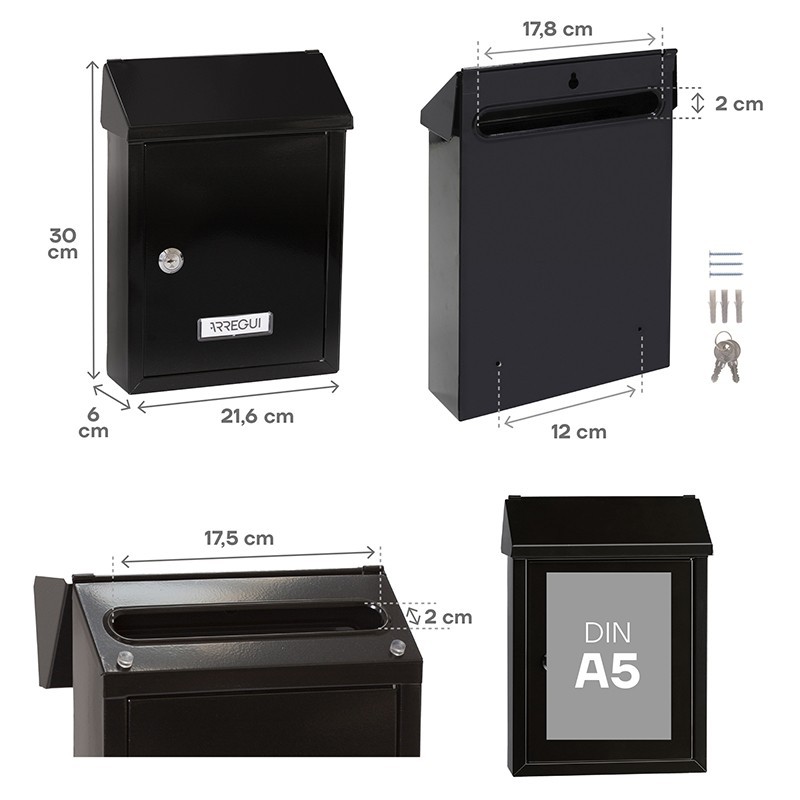 Smart Buzón Exterior Tamaño DIN A5 | ARREGUI