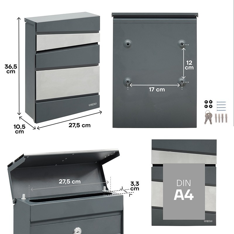 Flysch Buzón Exterior Tamaño DIN A4 | ARREGUI