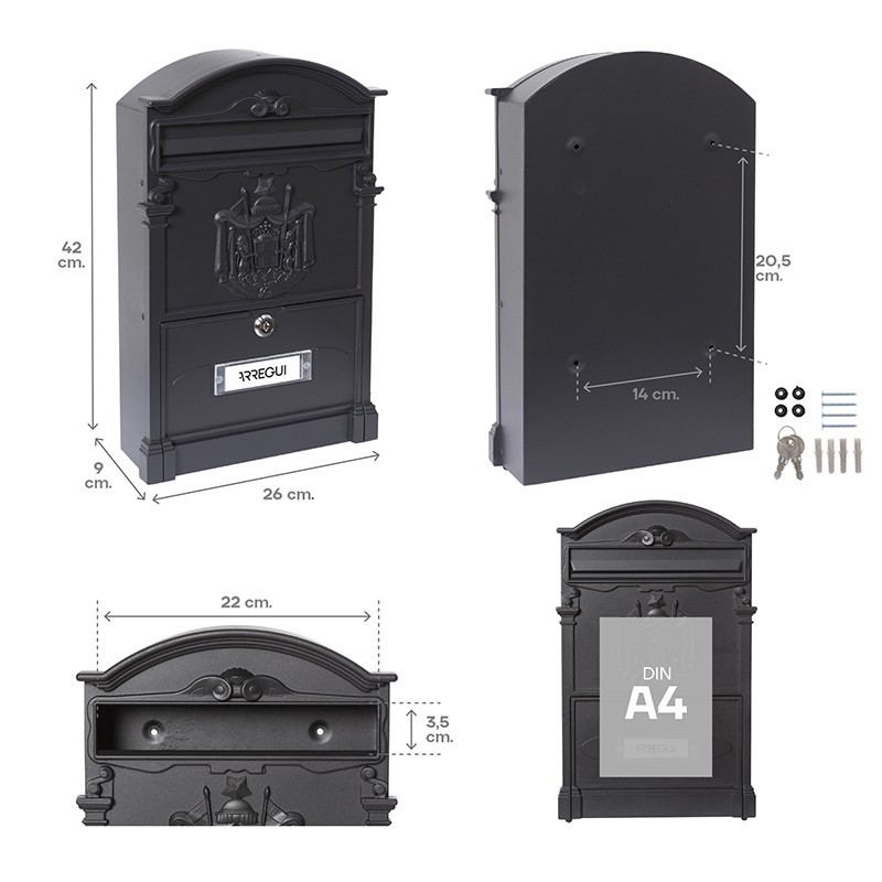 Residencia Buzón Exterior Tamaño DIN A4 | ARREGUI