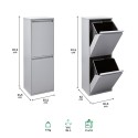 Cubo de Basura y Reciclaje Basic 2x17 L | ARREGUI