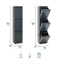 Cubo de Basura y Reciclaje Basic 3x17 L | ARREGUI