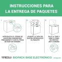 Bigpack Base Buzón Individual Exterior de Paquetería con Cerradura Electrónica, Buzón de Acero Galvanizado para Paquetes Grandes