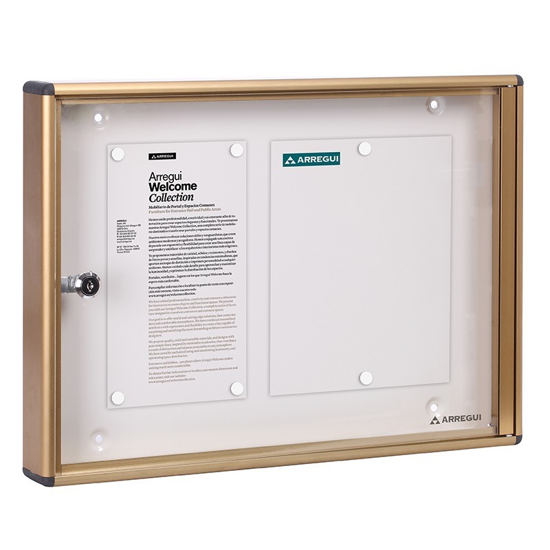 Panel de Anuncios de Aluminio - 2 Hojas A4 | ARREGUI