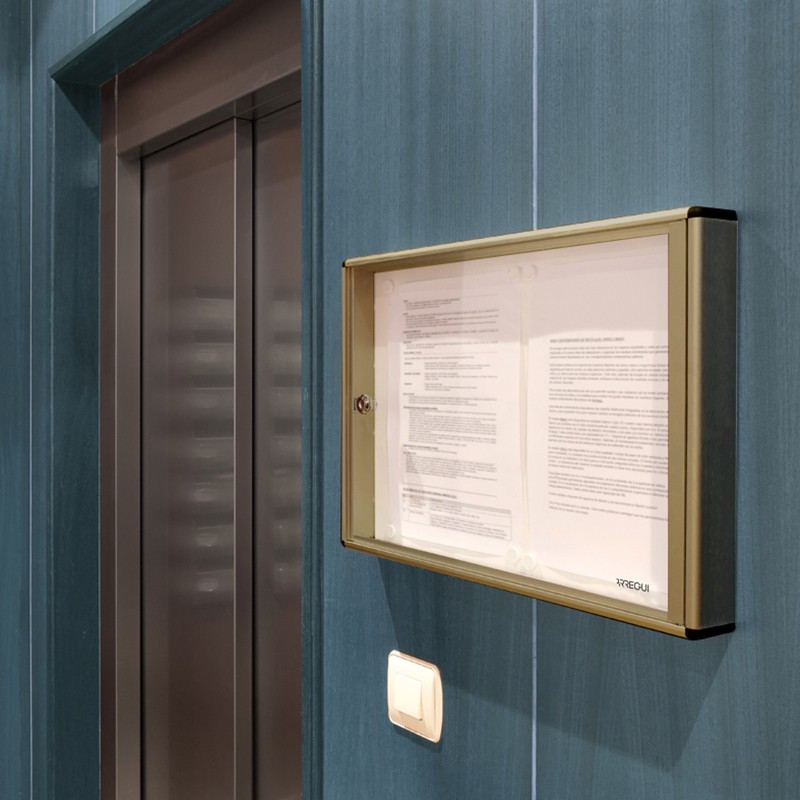 Panel de Anuncios de Aluminio - 2 Hojas A4 | ARREGUI