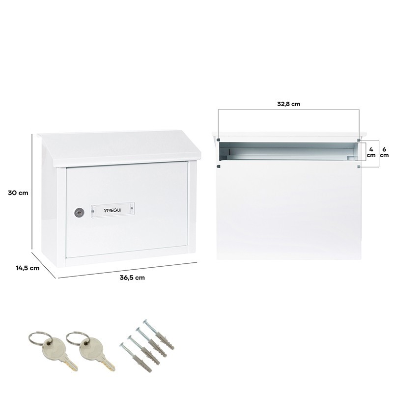 Buzón Recogecartas de Aluminio Tamaño DIN A4 | ARREGUI