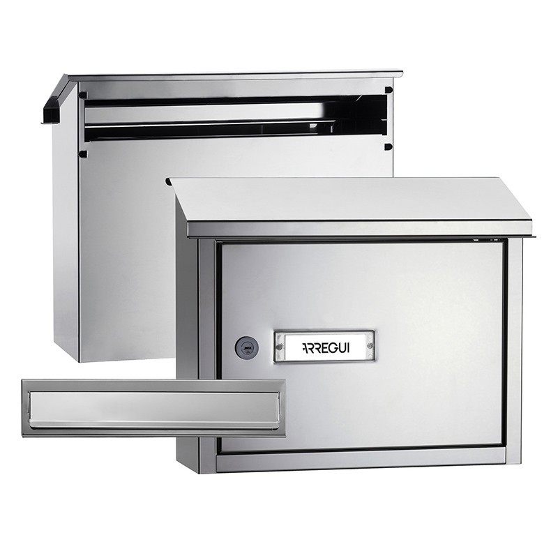 Pack Bocacartas más Recogecartas Acero Inox DIN A4 | ARREGUI