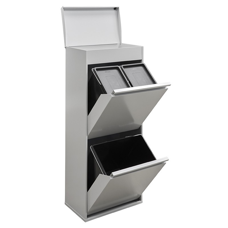 Cubo de Basura y Reciclaje Top 11+11+23 L | ARREGUI