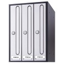 Front Vertical Cuerpo Negro, Puerta Inox Satinado | ARREGUI