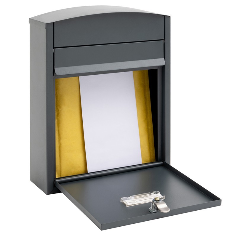 Compact Antracita Buzón Exterior Tamaño DIN A5 | ARREGUI