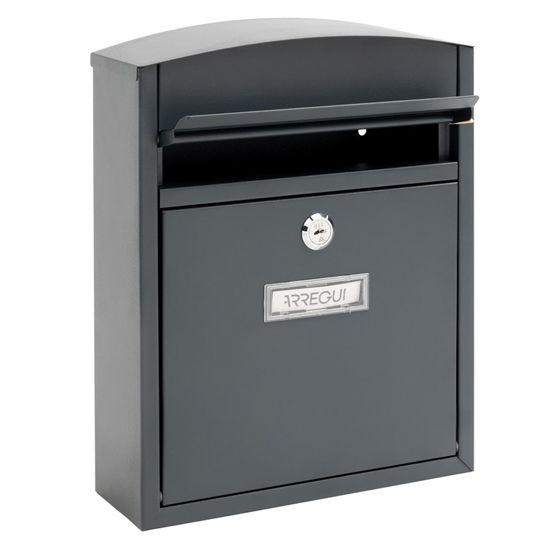 Compact Antracita Buzón Exterior Tamaño DIN A5 | ARREGUI