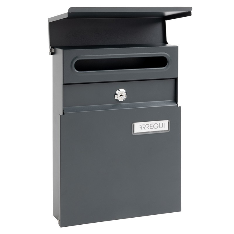 Line Antracita Buzón Exterior Tamaño DIN A5 | ARREGUI