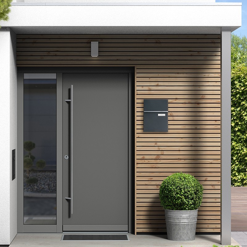 Line Antracita Buzón Exterior Tamaño DIN A5 | ARREGUI