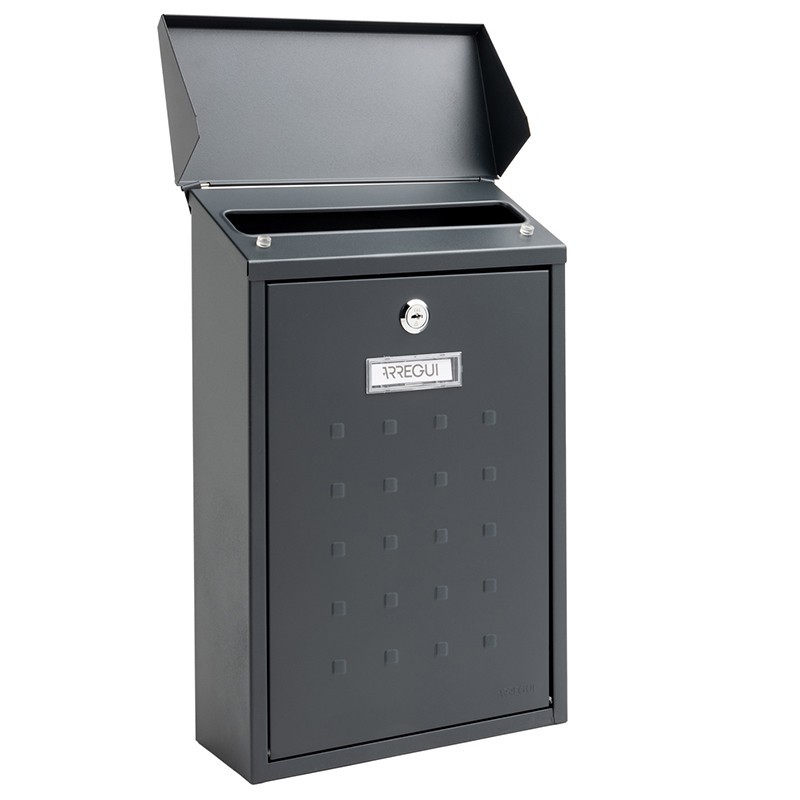Premium Antracita Buzón Exterior Tamaño DIN A4 | ARREGUI