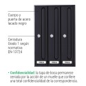 Front Vertical Cuerpo y Puerta Negra | ARREGUI