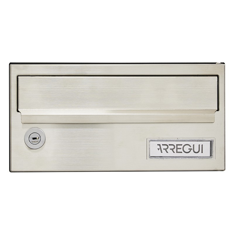 Slim 120x240x250 mm Cuerpo Negro, Frente Inox | ARREGUI