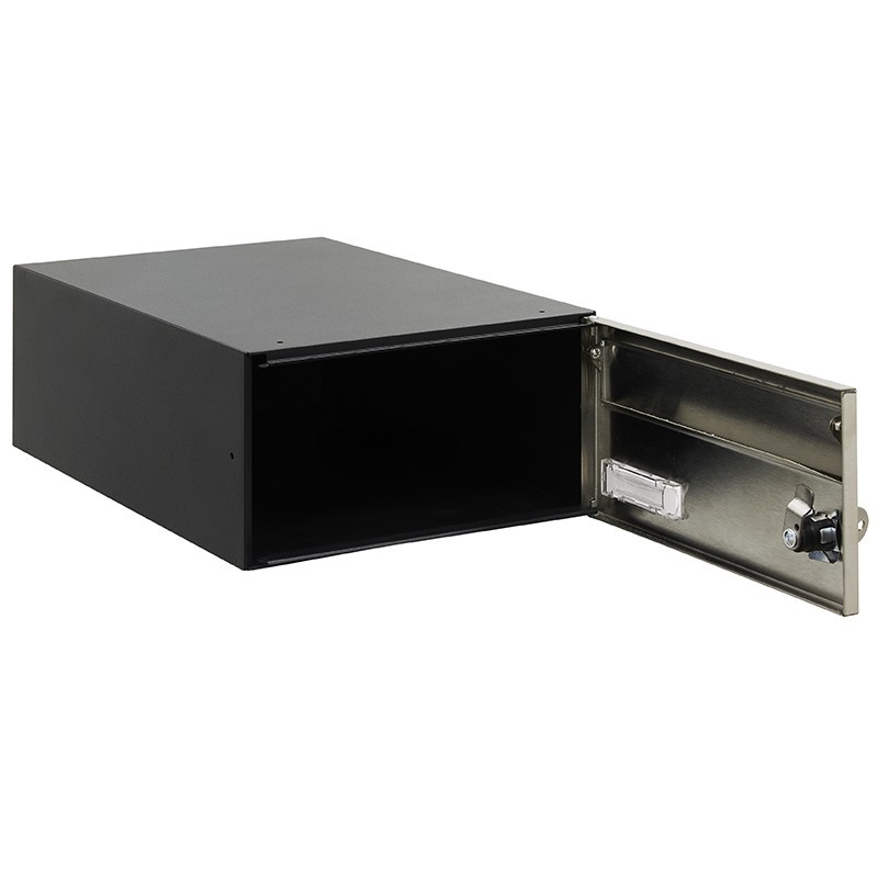 Slim 120x240x350 mm Cuerpo Negro, Frente Inox | ARREGUI