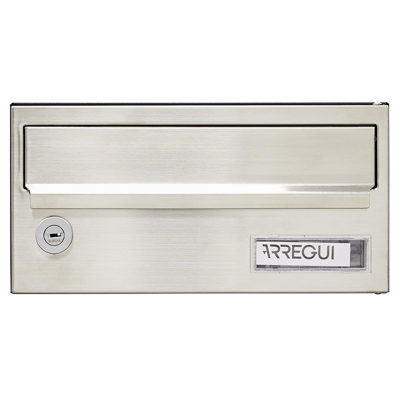 Slim 120x240x350 mm Cuerpo Negro, Frente Inox | ARREGUI