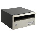 Slim 120x240x250 mm Cuerpo Negro, Frente Inox | ARREGUI