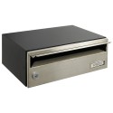 Slim 120x345x250 mm Cuerpo Negro, Frente Inox | ARREGUI