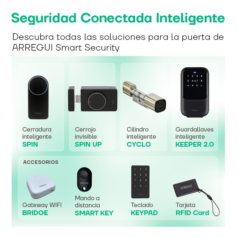 Cerradura Inteligente Spin | ARREGUI