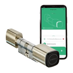 Cyclo – Cilindro Electrónico con Apertura vía App o tarjeta RFID, Gestión vía App móvil, Cerradura para Puertas de Acceso Compartido ideal para Viviendas Turísticas, Oficinas y Locales Comerciales