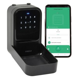 Keeper 2.0 - Guardallaves Inteligente con Apertura vía App, Código por Teclado o Tarjeta RFID, Caja de Seguridad para Llaves con Gestión vía App Móvil, Ideal Apartamentos Turísticos