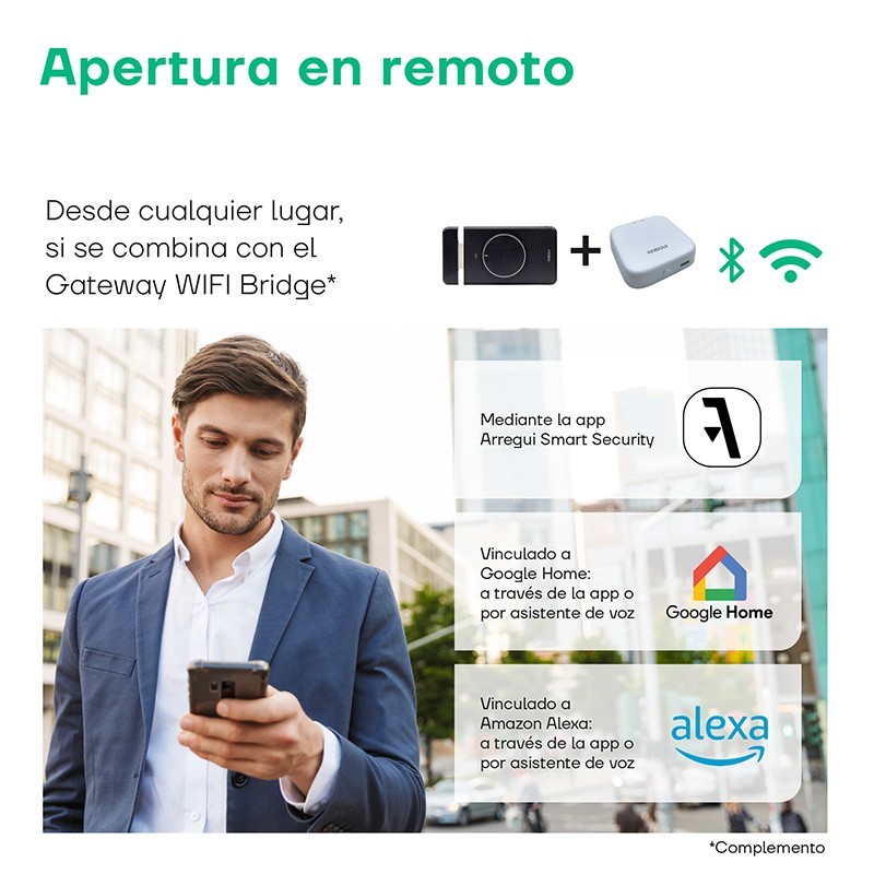 Cerrojo Invisible Inteligente Spin Up | ARREGUI