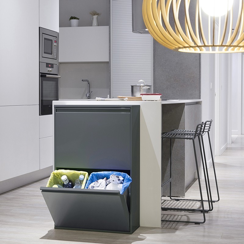 Cubo de Basura y Reciclaje Basic 23+11+17+17 L | ARREGUI