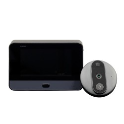 Vigilans - Mirilla digital conectada con pantalla de 4.3", sensor de movimiento, alertas en tiempo real y videollamada