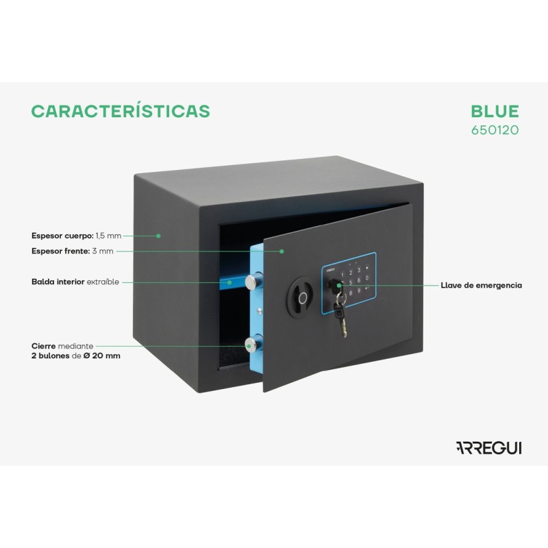 Caja Fuerte de Sobreponer Blue Electrónica | ARREGUI