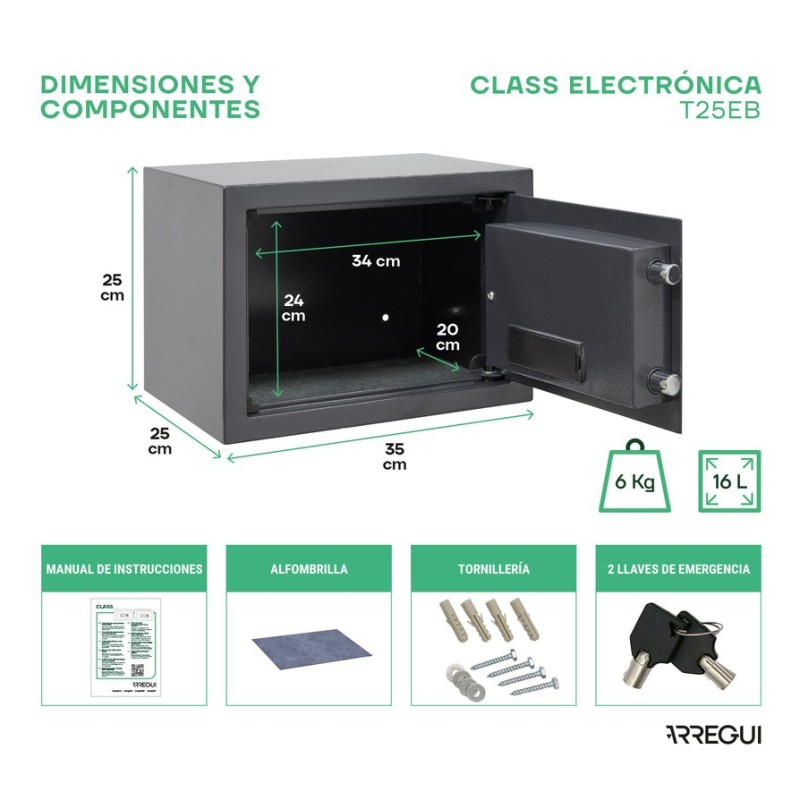 Caja Fuerte de Sobreponer Class Electrónica | ARREGUI