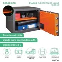 Caja Fuerte de Sobreponer Plus C Electrónica+Llave | ARREGUI