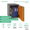 Caja Fuerte de Sobreponer Plus C Electrónica+Llave | ARREGUI