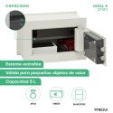 Caja Fuerte de Empotrar Ideal5 Llave | ARREGUI
