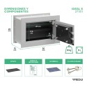 Caja Fuerte de Empotrar Ideal5 Llave | ARREGUI