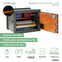 Caja Fuerte de Empotrar Plus C Electrónica+Llave | ARREGUI