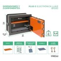 Caja Fuerte de Empotrar Plus C Electrónica+Llave | ARREGUI