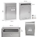 Zaguán Inox Buzón Exterior Tamaño DIN A5 | ARREGUI